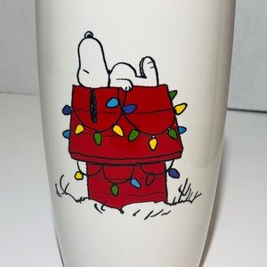 Snoopy Hot Beverage Ceramic mug w/o handle.LOL